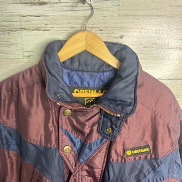 Dreimar vintage snow ski jacket purple blue size xs coat - Picture 6 of 6